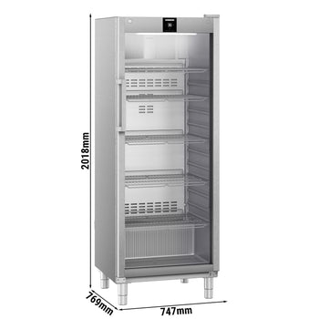 LIEBHERR | Chłodziarka ze stali nierdzewnej PERFECTION - 478 litrów - GN 2/1 - wnętrze z tworzywa sztucznego - z 1 szklanymi drzwiami - Prime Gastro