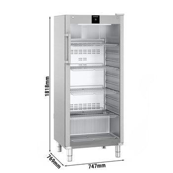 LIEBHERR | Chłodziarka PERFECTION ze stali nierdzewnej - 418 litrów - GN 2/1 - wnętrze z tworzywa sztucznego - z 1 szklanymi drzwiami - Prime Gastro