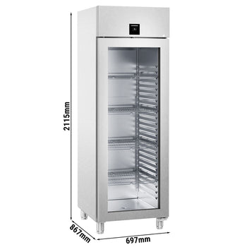 LIEBHERR | Chłodziarka ze stali nierdzewnej PERFECTION - 486 litrów - GN 2/1 - wnętrze ze stali nierdzewnej - z 1 szklanymi drzwiami - Prime Gastro