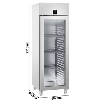 LIEBHERR | Chłodziarka ze stali nierdzewnej PERFORMANCE - 486 litrów - GN 2/1 - wnętrze ze stali nierdzewnej - z 1 szklanymi drzwiami - Prime Gastro
