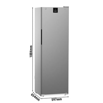 LIEBHERR | Chłodziarka PERFORMANCE - 286 litrów - Plastikowe wnętrze - z 1 drzwiami - Szara - Prime Gastro