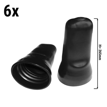 (6 szt.) Osłona wylewki - 80x30x20 mm - czarna - Prime Gastro