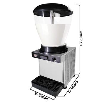 Ajran/dozownik do soku - 19 litrów - Czarny - Prime Gastro