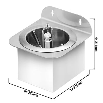 Myjka do szklanek - kołnierz prysznicowy z automatycznym zatrzymywaniem wody - Prime Gastro