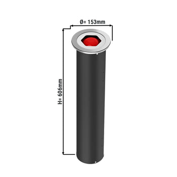 Plastikowy dozownik kubków ze sprężyną - wersja wbudowana - Prime Gastro