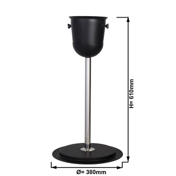 Stojak do chłodzenia wina/szampana - czarny