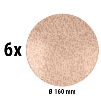 (6 sztuk) SELTMENN WEIDEN | Talerz płaski - Ø 165 mm - postarzany róż - Prime Gastro