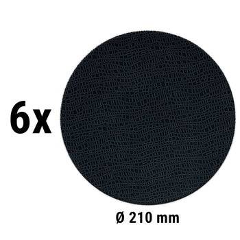 (6 sztuk) SELTMANN WEIDEN | Talerz płaski - Ø 215 mm - czarny - Prime Gastro