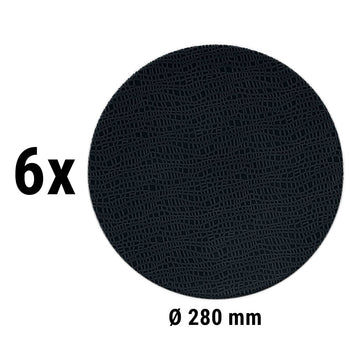 (6 sztuk) SELTMANN WEIDEN | Talerz płaski - Ø 280 mm - czarny - Prime Gastro