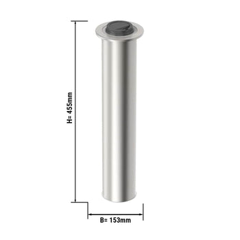 Dozownik pokryw ze stali nierdzewnej ze sprężyną - wersja wbudowana - Prime Gastro