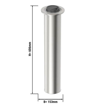 Dozownik pokryw ze stali nierdzewnej ze sprężyną - wersja wbudowana - Prime Gastro