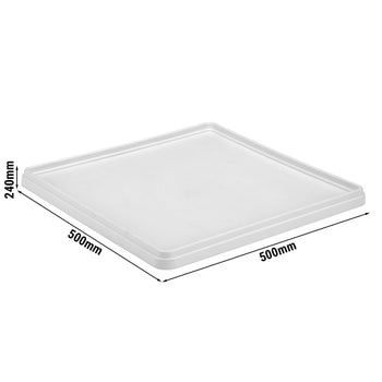 CAMBRO | CAMRACK® - Pokrywa kosza - 500x500mm - Szara - Prime Gastro