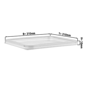 Pokrywka do pojemnika na żywność - do 20,8L - Prime Gastro