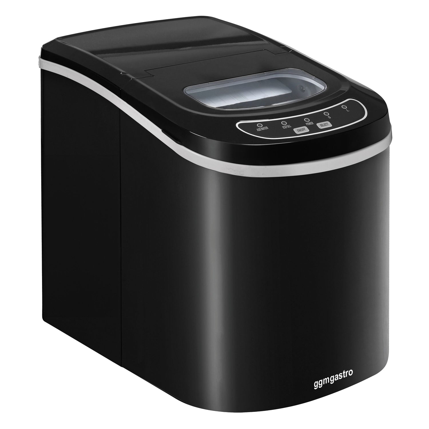 Kostkarka do lodu - Wydrążony cylinder - 12 kg/24 godz. - Czarny mat - Prime Gastro