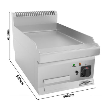 Elektryczna płyta grillowa - 4,5 kW - Gładka - Prime Gastro