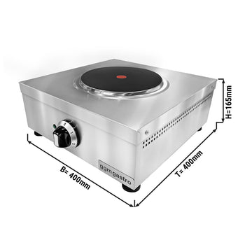 Stołowa kuchenka elektryczna - 2,6 kW - 1 płyta okrągła - Prime Gastro