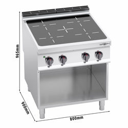Kuchenka na podczerwień - 16 kW - 4 płyty grzewcze