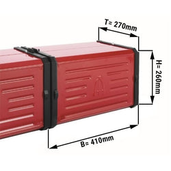 Zestaw przedłużający - 410x270x260mm - stal lakierowana & ABS - do suszarki do żywności - kompatybilny z DGPFC6