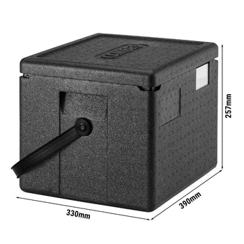 CAMBRO | CAM GOBOX® - Pojemnik na pół ładowany od góry - GN 1/1 - z paskiem do przenoszenia w kolorze czarnym - Prime Gastro