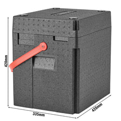 CAMBRO | CAM GOBOX® - Skrzynka na napoje z paskiem do przenoszenia - czerwony pasek
