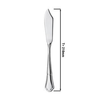 (12 sztuk) Nóż do ryb Vincenza - 21 cm - Prime Gastro