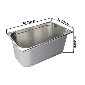 GN 1/1 Pojemnik - głębokość: 200 mm - Prime Gastro