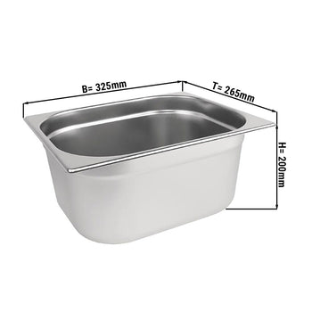 GN 1/2 Pojemnik - głębokość: 200 mm - Prime Gastro