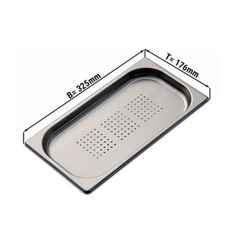 GN 1/3 Pojemnik - perforowany - głębokość: 20 mm - Prime Gastro