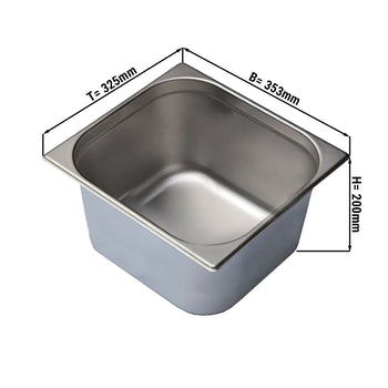 GN 2/3 Pojemnik - głębokość: 200 mm - Prime Gastro