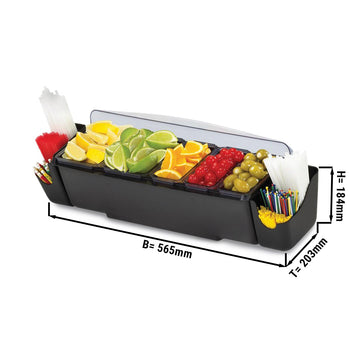 Pojemniki na składniki barowe – 3,3L – z pokrywką - Prime Gastro