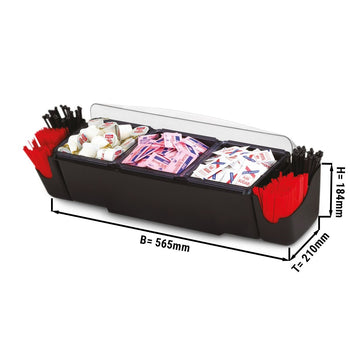 Pojemniki na składniki barowe – 6,6L – z pokrywką