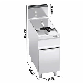 Gazowa frytkownica - 20 litrów - 17,5 kW - Prime Gastro