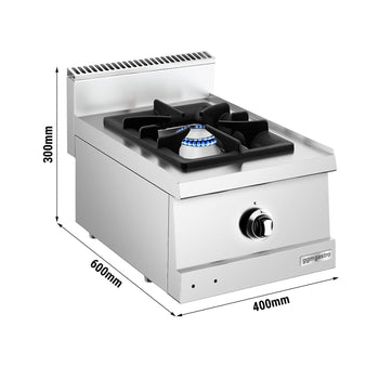 Kuchenka gazowa - 6,5 kW - 1 palnikowa - Prime Gastro