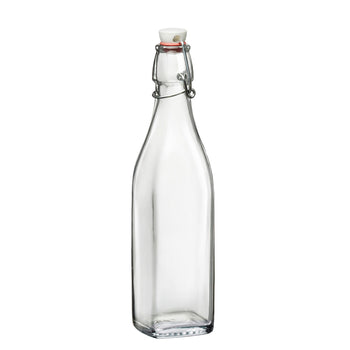 (1 sztuka) Szklana butelka Bormioli Rocco - DUBLIN - z zamknięciem zatrzaskowym - 250 ml - Prime Gastro