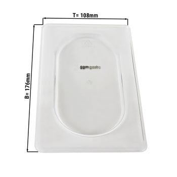 Pokrywa poliwęglanowa GN 1/9 - przezroczysta