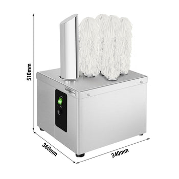 Maszyna do polerowania szkła - 1,49 kW - z 5 obracającymi się rolkami - Prime Gastro