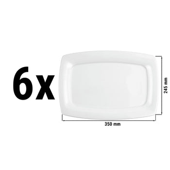 (6 sztuk) SELTMANN WEIDEN | Talerz dla smakoszy KWADRATOWY - 355x245mm - Prime Gastro