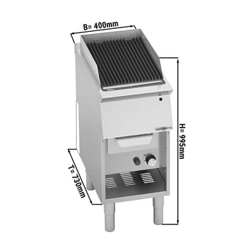 Gazowy grill wodny - 9 kW - Prime Gastro
