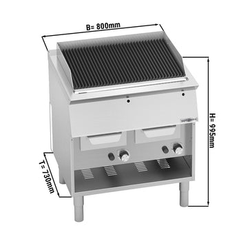 Grill wodny gazowy - 18 kW - Prime Gastro