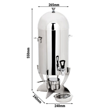 Dozownik gorących napojów - Chromowany - Prime Gastro