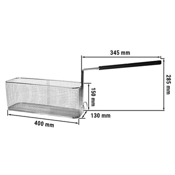 Półkoszyk do frytownicy elektrycznej - 11 litrów - Prime Gastro
