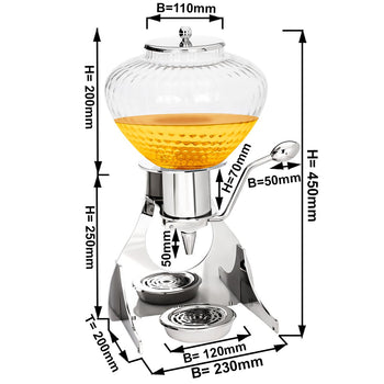 Dozownik miodu - Chromowany - Prime Gastro