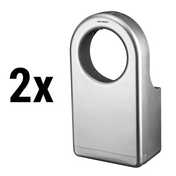 (2 szt.) AIR-WOLF | Suszarka do rąk z czujnikiem podczerwieni - ABS srebrny - Prime Gastro