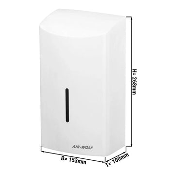 AIR-WOLF | Suszarka do rąk z czujnikiem podczerwieni - stal nierdzewna biała - Prime Gastro