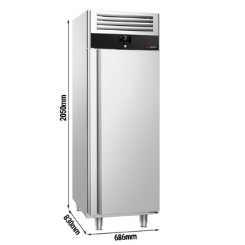 Chłodziarka ze stali nierdzewnej PREMIUM - GN 2/1 - 600 litrów - z 1 drzwiami - Prime Gastro