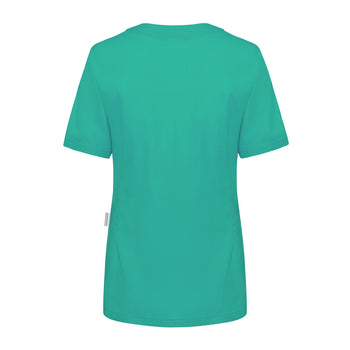 KARLOWSKY | Tunika damska z krótkim rękawem Essential - Szmaragdowa zieleń - Rozmiar: 52 - Prime Gastro