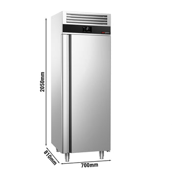Chłodziarka ze stali nierdzewnej PREMIUM - GN 2/1 - 700 litrów - z 1 drzwiami - Prime Gastro