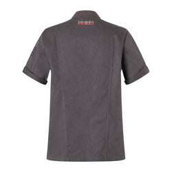 KARLOWSKY | Bluza kucharska z krótkim rękawem w stylu denim ROCK CHEF® - Stage2 - Rozmiar: 64