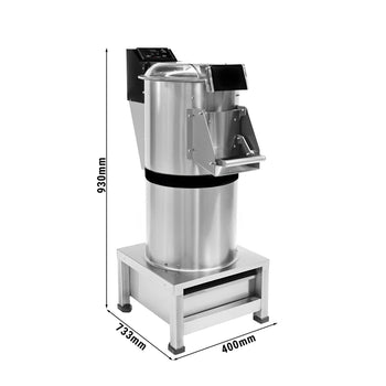 Elektryczna obieraczka do ziemniaków z filtrem - 200 kg/ godz. - 550 W - 380 V