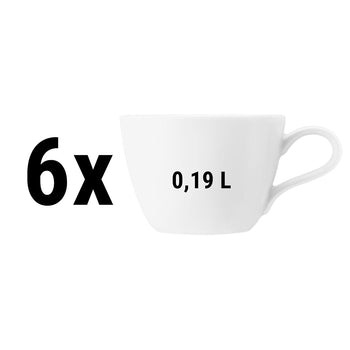 (6 sztuk) SELTMANN WEIDEN | Filiżanka do cappuccino – 0,22 litra – biała - Prime Gastro